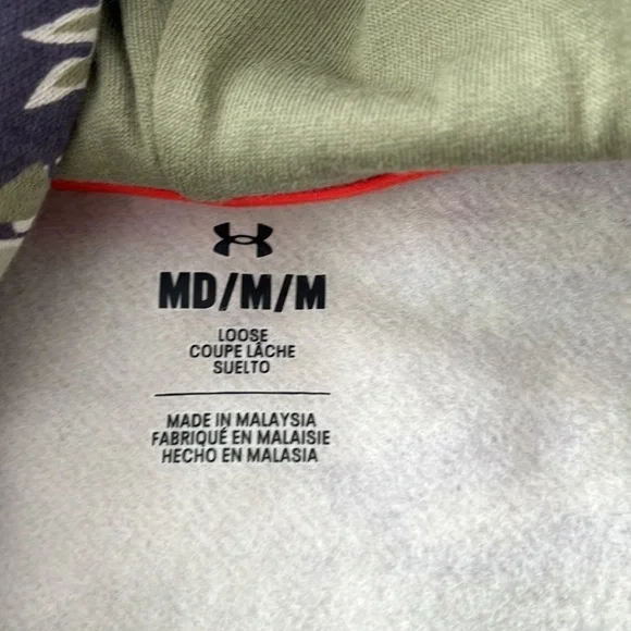 Under Armour Men’s the Rock project Veterans hoodie Dwayne Johnson khaki size M